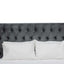 Queen Bed Frame - Charcoal Velvet
