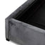 Queen Bed Frame - Charcoal Velvet