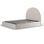 Queen Sized Bed Frame - Ivory White Boucle with Storage