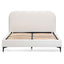 King Bed Frame - Cream White