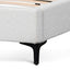 King Bed Frame - Cream White