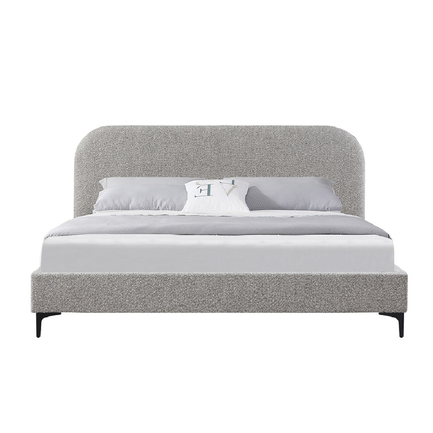 Queen Bed Frame - Sand Boucle