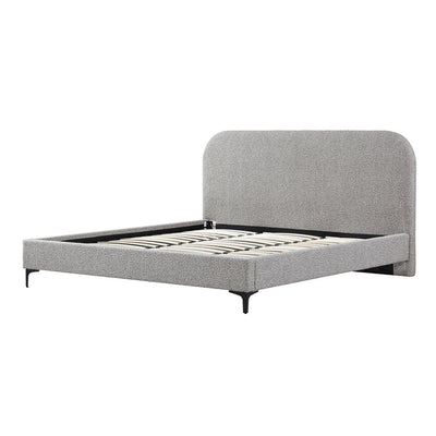 King Bed Frame - Sand Boucle