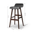 Artiss Set of 2 PU Leather and Wood Bar Stool - Black