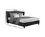 Artiss Bed Frame King Size Charcoal PIER