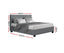 Artiss Bed Frame Double Size Gas Lift Grey VILA