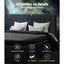 Artiss Queen Size Fabric Bed Frame Headboard with Drawers  - Charcoal