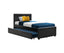 Artiss Bed Frame King Single Size Trundle Daybed Black