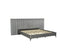 Artiss Bed Frame King Size Velvet Grey LOTT