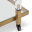 Glass Bar Cart - Brushed Gold