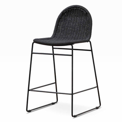 65cm Barstool - Full Black (Set of 2)