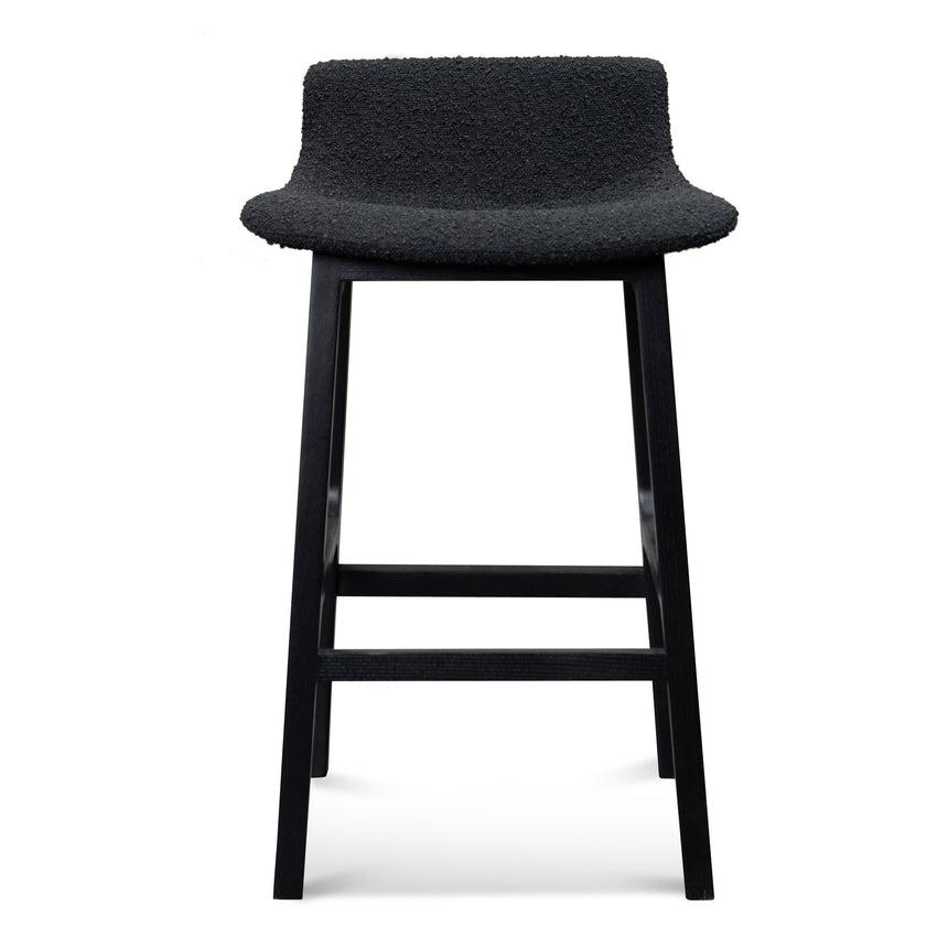 65cm Bar Stool - Full Black