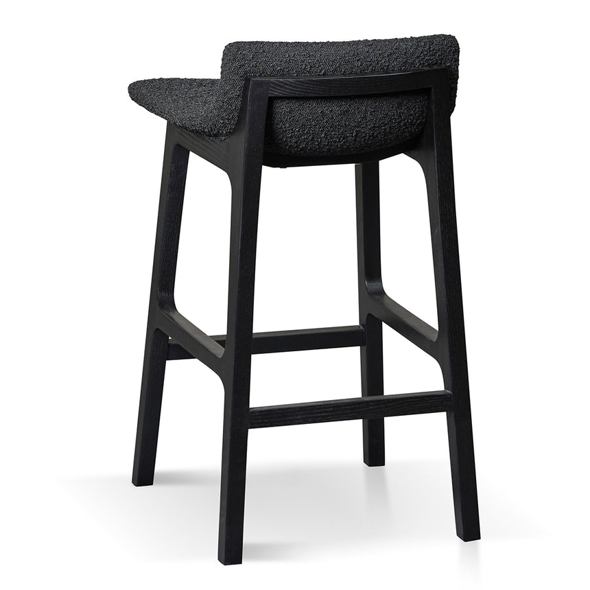 65cm Bar Stool - Full Black