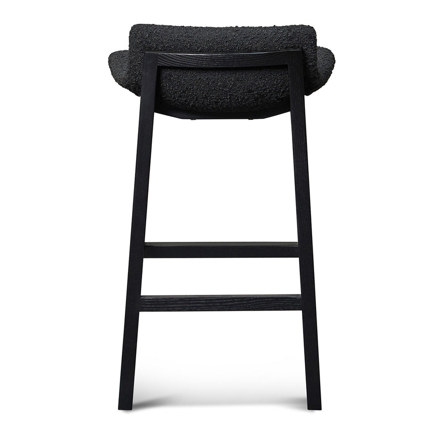 65cm Bar Stool - Full Black