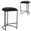 65cm Bar Stool - Black Boucle (Set of 2)