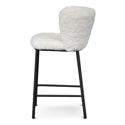 65cm Fabric Bar Stool - White Rabbit (Set of 2)