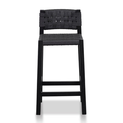 Rattan Bar Stool - Black