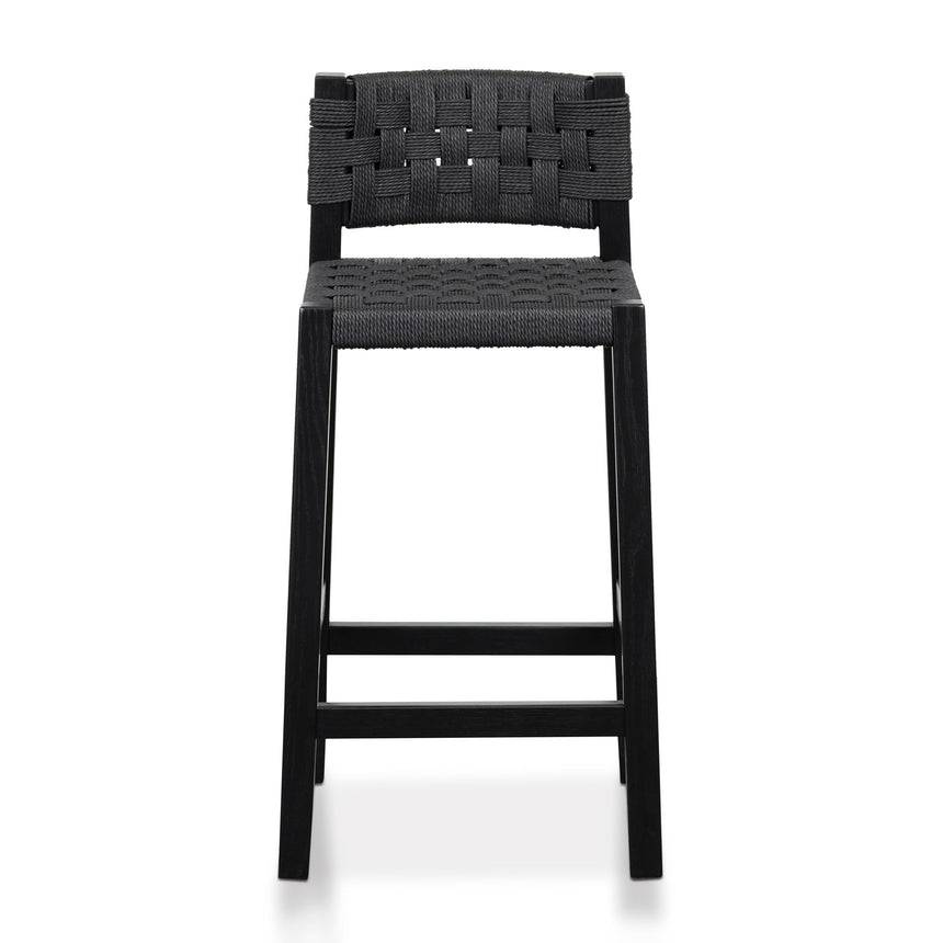 Rattan Bar Stool - Black