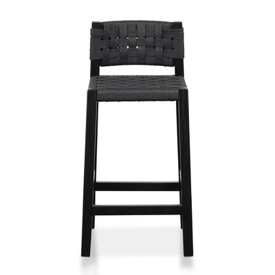 Rattan Bar Stool - Black