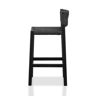 Rattan Bar Stool - Black