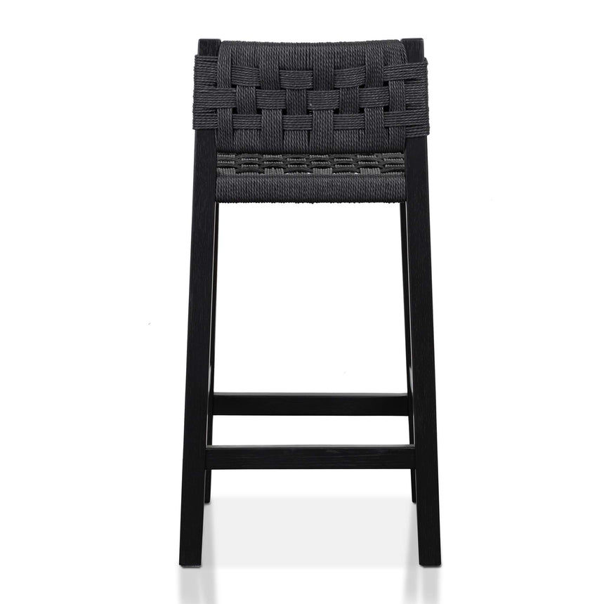 Rattan Bar Stool - Black