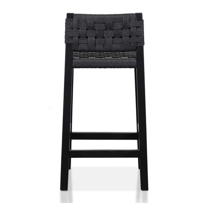 Rattan Bar Stool - Black