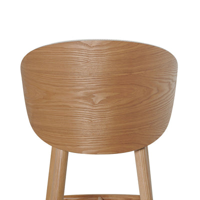 65cm Natural Bar Stool - Beige