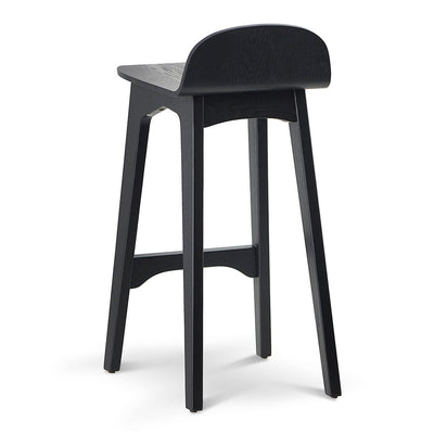 65cm Bar Stool - Full Black