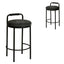 65cm Bar Stool - Charcoal Grey (Set of 2)