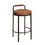 65cm Bar Stool - Brown (Set of 2)