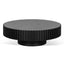 Oak Round Coffee Table - Black