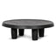 100cm Round Coffee Table - Black