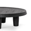 100cm Round Coffee Table - Black