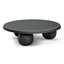 100cm Elm Ball Coffee Table - Full Black