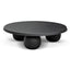 100cm Elm Ball Coffee Table - Full Black