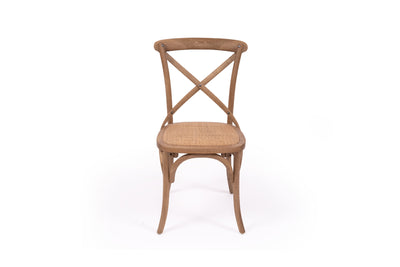 Cross Back Chair - Natural Oak