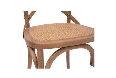 Cross Back Chair - Natural Oak