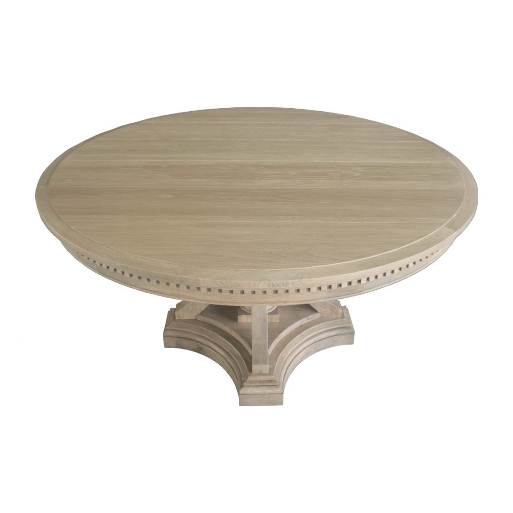 St. James Round Dining Table Weathered Oak