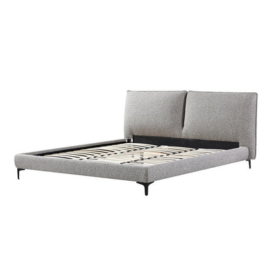 Fabric Queen Bed Frame - Sand Boucle