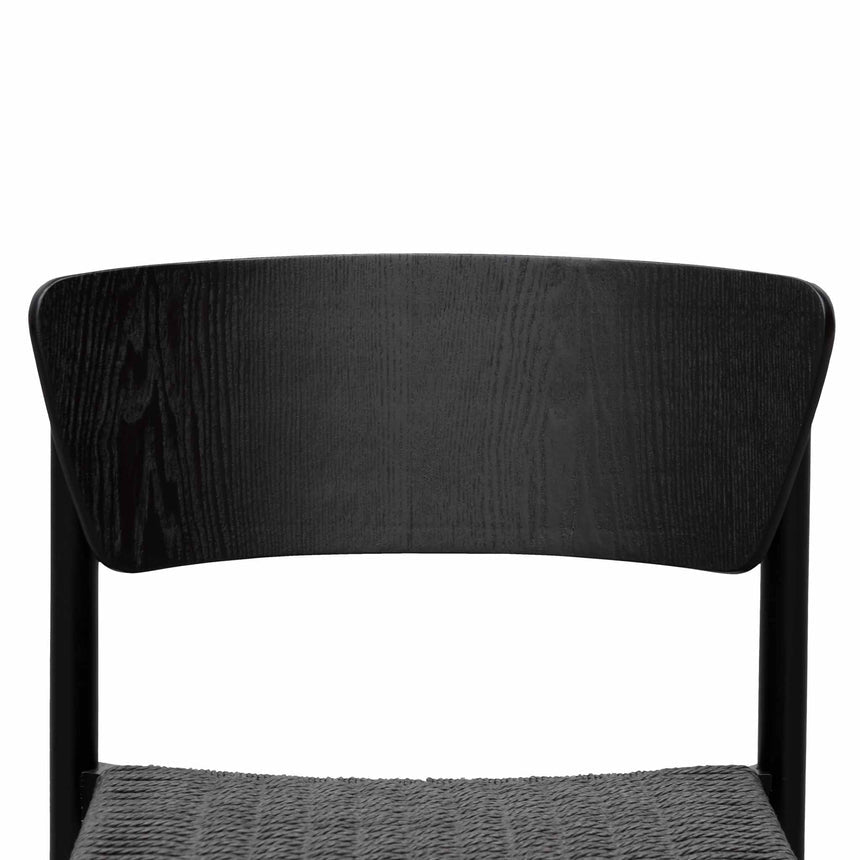 Rope Seat Dining Chair - Black