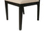 Set of 2 - Black ELM Dining Chair - Light Beige