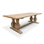Elm Wood Dining Table 3m - Rustic Natural
