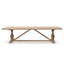 Dining Table 3m - Rustic Natural - 120cm (W)