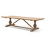 Dining Table 3m - Rustic Natural - 120cm (W)