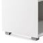 Inter-layered White Storage Cabinet - Grey Doors