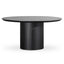 1.5m Wooden Round Dining Table - Black