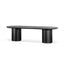 2.8m Wooden Dining Table - Black