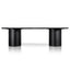 2.8m Wooden Dining Table - Black