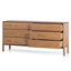 6 Drawers Wooden Chest - Natural