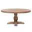 1.6m Round Dining Table - Natural Top - Natural Base